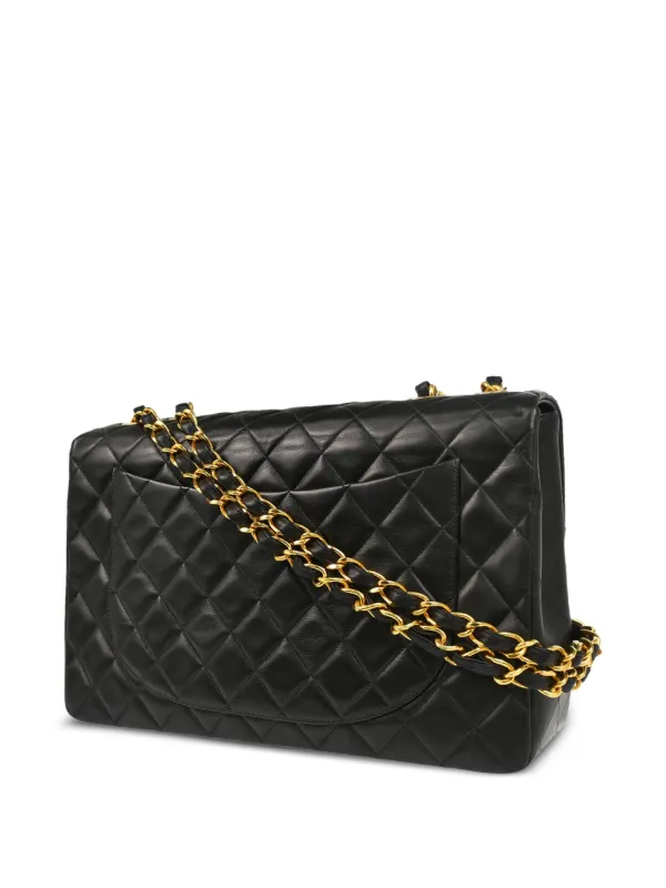 CHANEL Pre-Owned 1995 Classic Flap Shoulder Bag Black FARFETCH ID