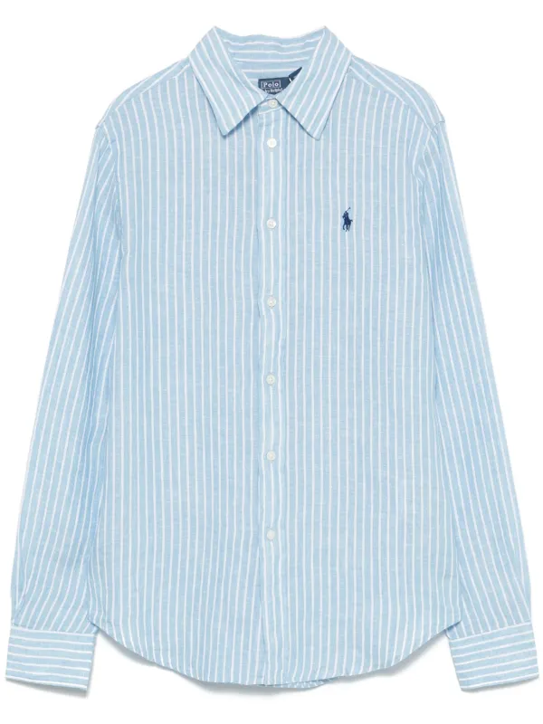 Polo Ralph Lauren ストライプ シャツ | ブルー | FARFETCH JP