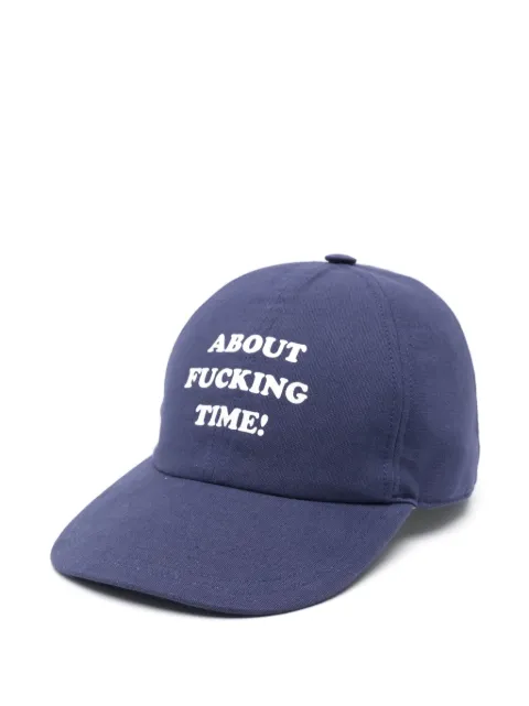 Stella McCartney gorra con eslogan estampado