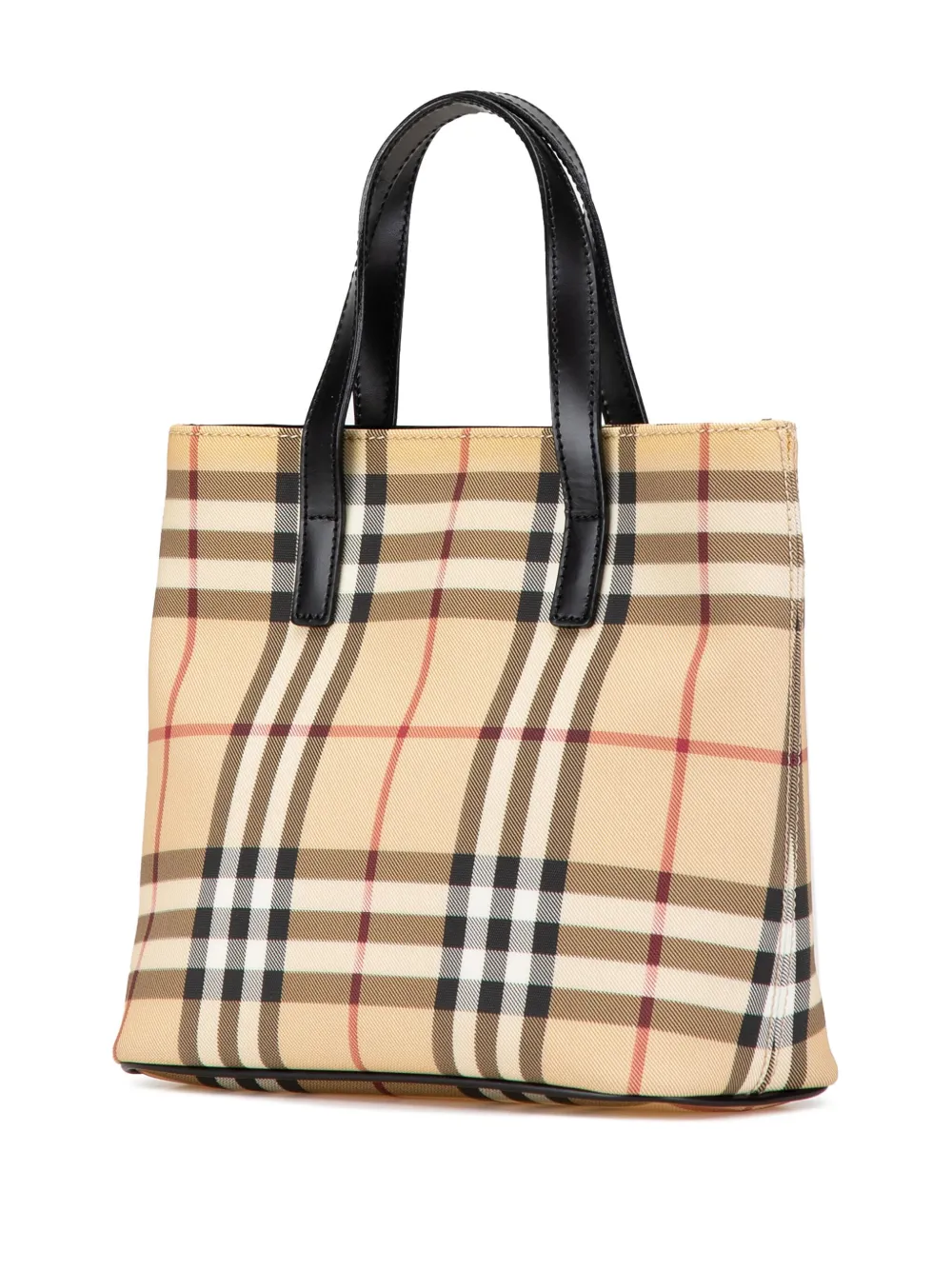 Burberry Pre-Owned 2000-2017 House Check Canvas handtas - Bruin