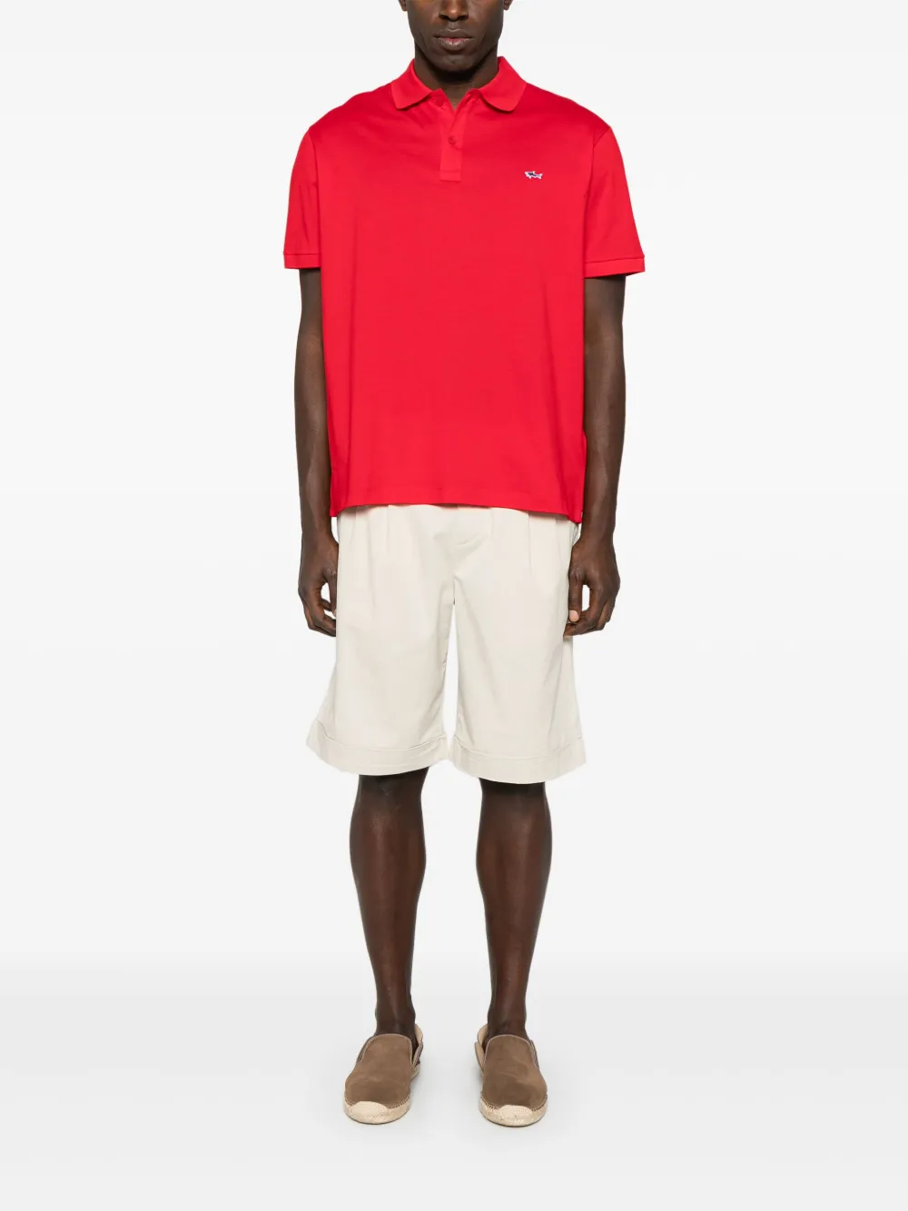 Paul & Shark Piqué poloshirt - Rood