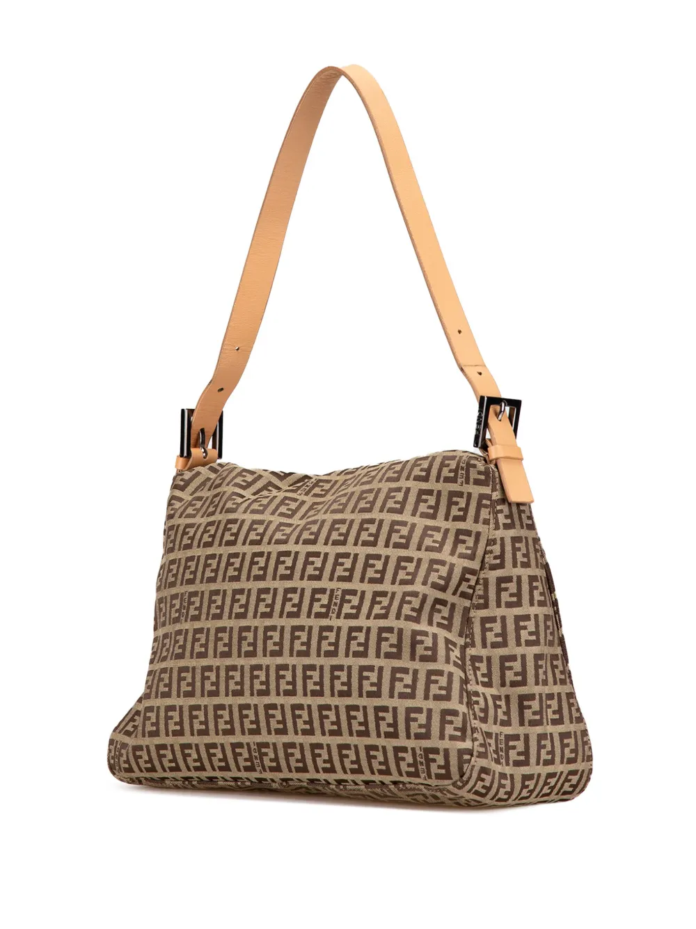 Fendi Pre-Owned 2010-2024 Zucchino Canvas Mamma Forever schoudertas - Bruin