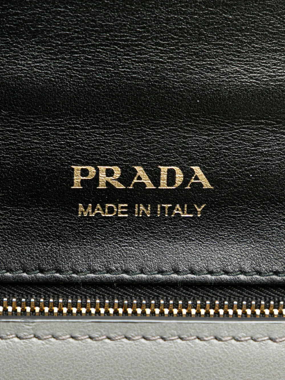 Pre-owned Prada 2000-2024 Tricolor City Calf Ribbon Bag Crossbody Bag In Grey