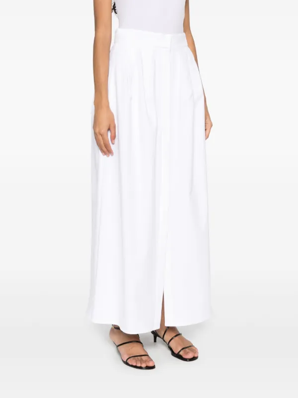 スカート MAX MARA WHITE COTTON ALCADE SKIRT Max Mara Alcade Maxi Skirt | White | FARFETCH