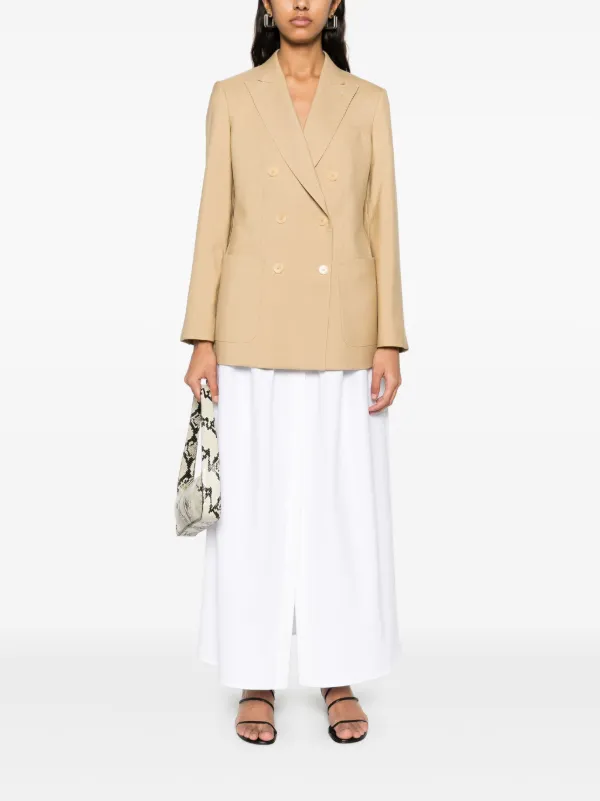 Max Mara Alcade Maxi Skirt | White | FARFETCH