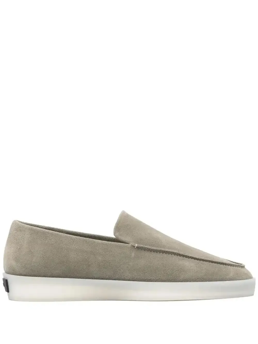 Shop Fear Of God Suede Loafers In Green