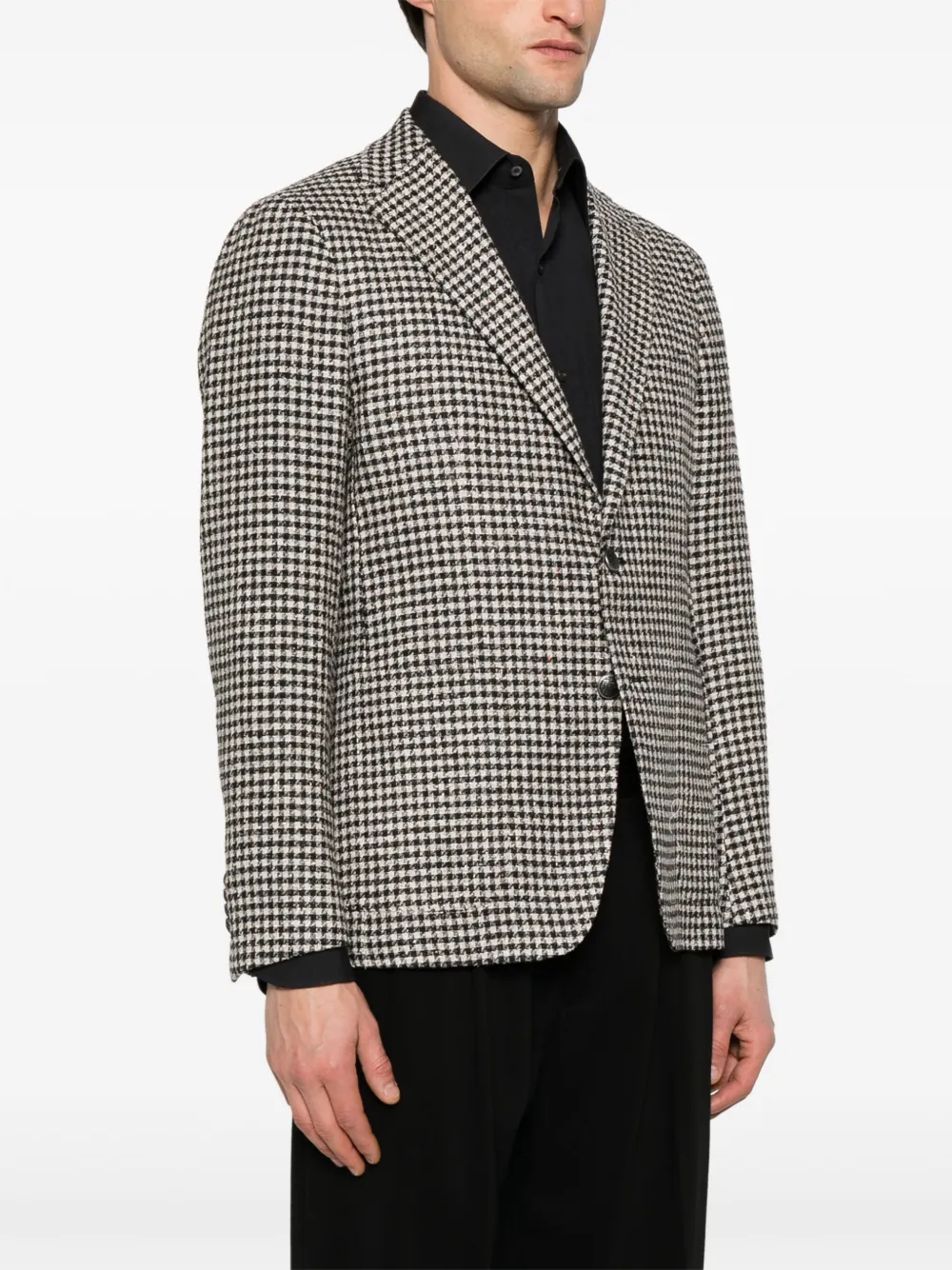 Tagliatore Blazer met pied-de-poule print Zwart