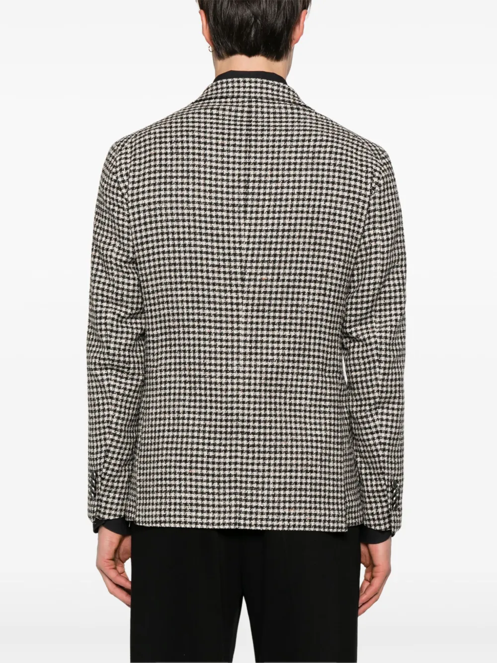 Tagliatore Blazer met pied-de-poule print Zwart
