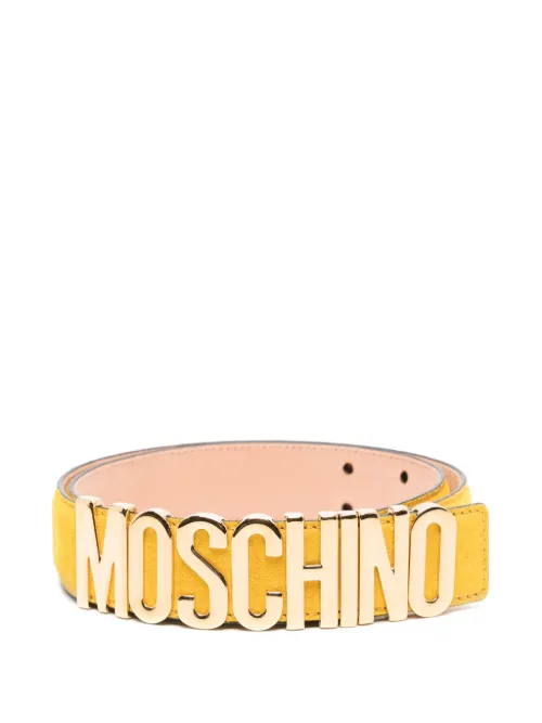 Ceinture à boucle logo - Moschino - Modalova