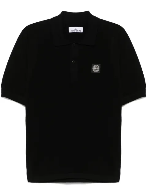 Stone Island playera tipo polo con distintivo Compass