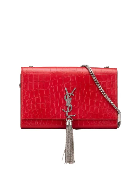 Saint Laurent Pre-Owned 2000-2024 Medium Embossed Kate Tassel crossbody bag