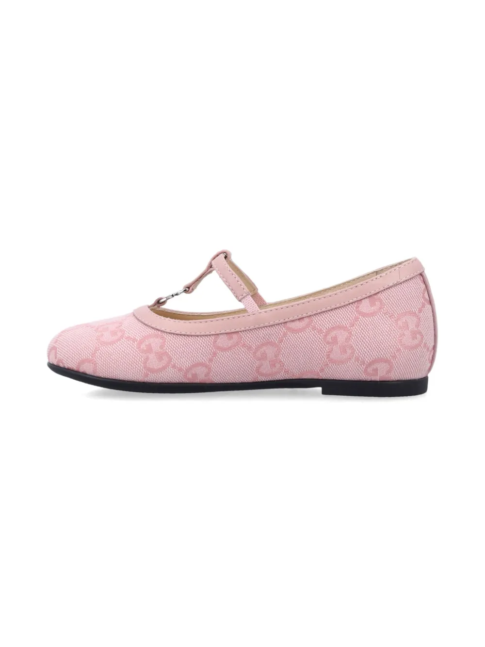 Gucci Kids Double G ballerina shoes Roze