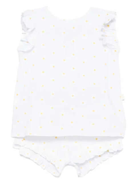 Il Gufo set de shorts con bordado floral