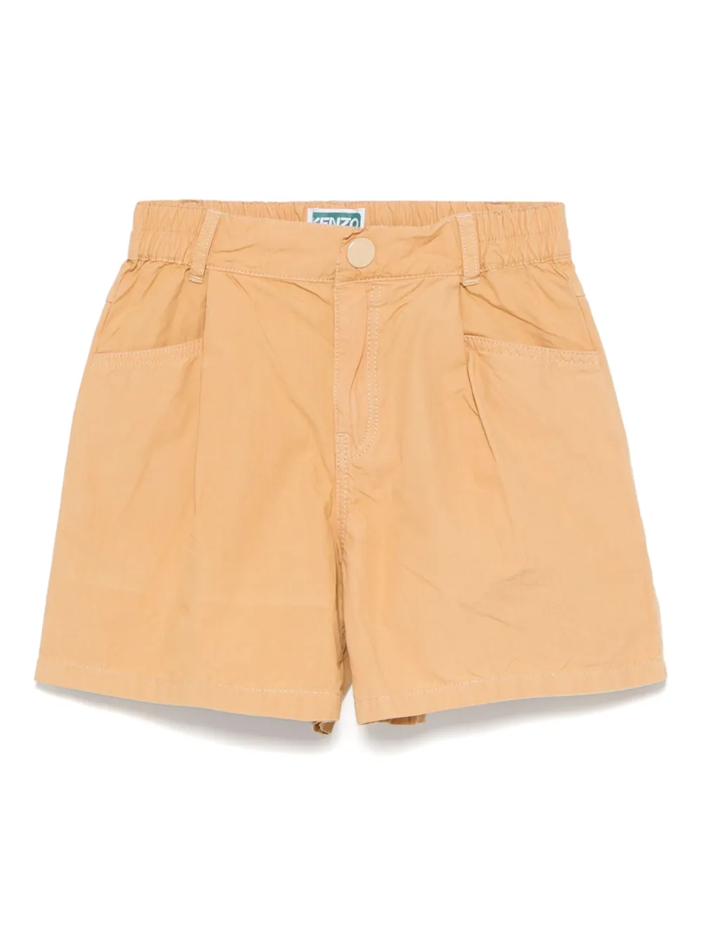 Kenzo Kids Shorts met opgestikte zakken Beige