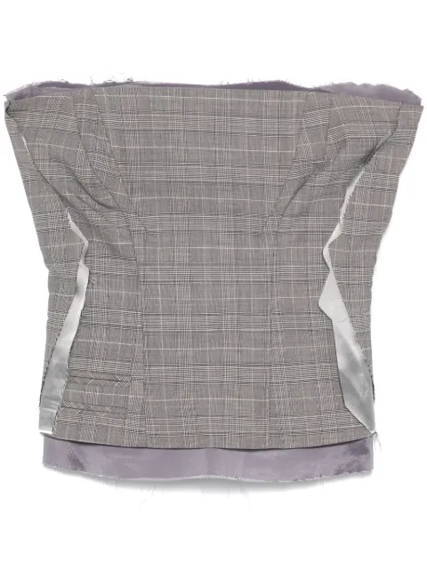 Ottolinger plaid-check corset