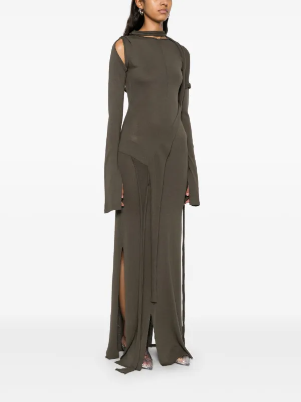ワンピース OTTOLINGER Woman Dress Grey 10450040402 GRYSLV Ottolinger Mesh Maxi Dress | Grey | FARFETCH