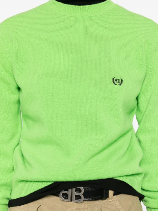 Balenciaga ロゴ セーター | グリーン | FARFETCH JP