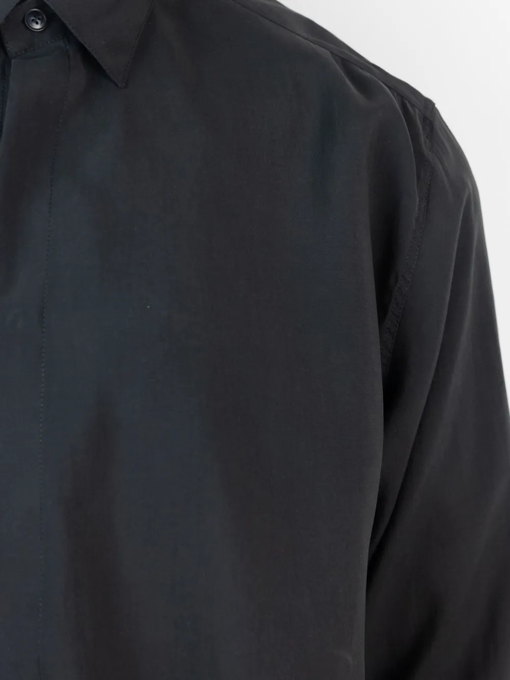 A Paper Kid Button-up Shirt In Black