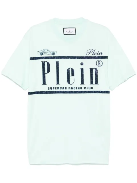 Philipp Plein playera con logo de strass