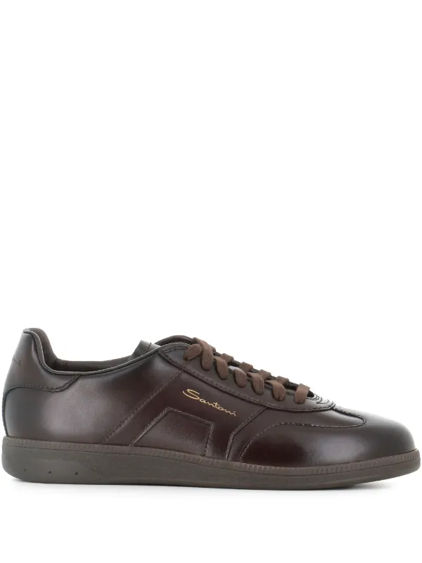 Santoni レザースニーカー