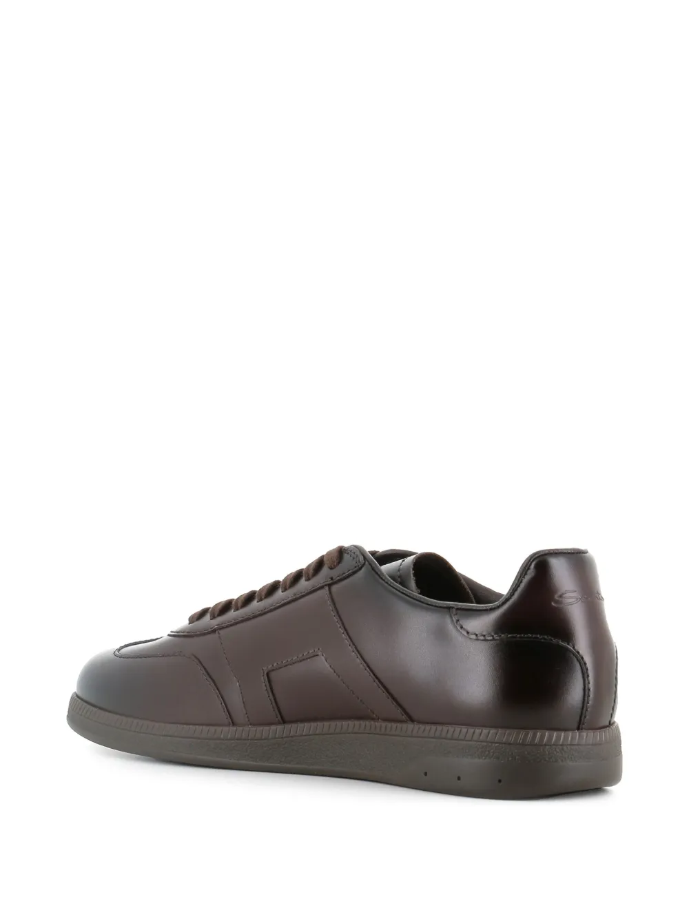 Santoni Leren sneakers Bruin