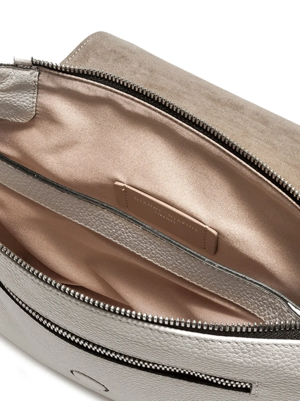 Gianni Chiarini Three Cross Body Bag In Nude