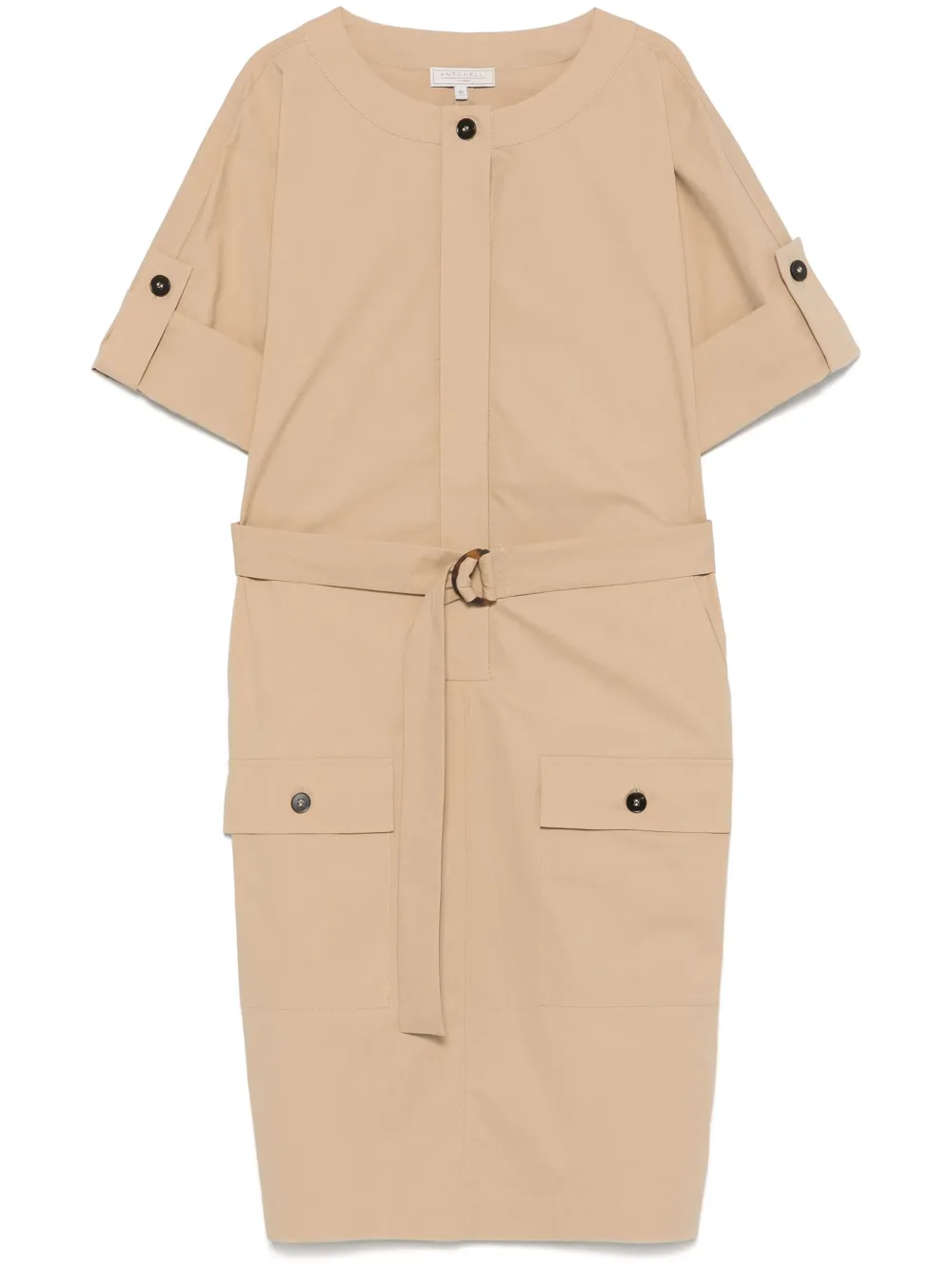 Antonelli robe mi-longue Lilium | marron | Image 1