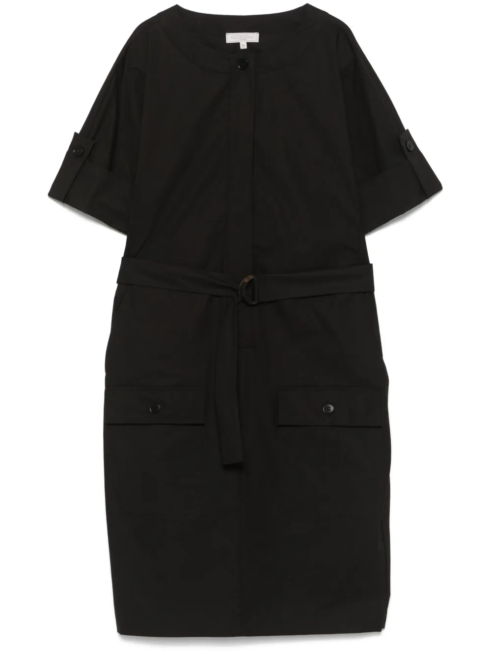 Antonelli robe mi-longue Lilium | noir | Image 1