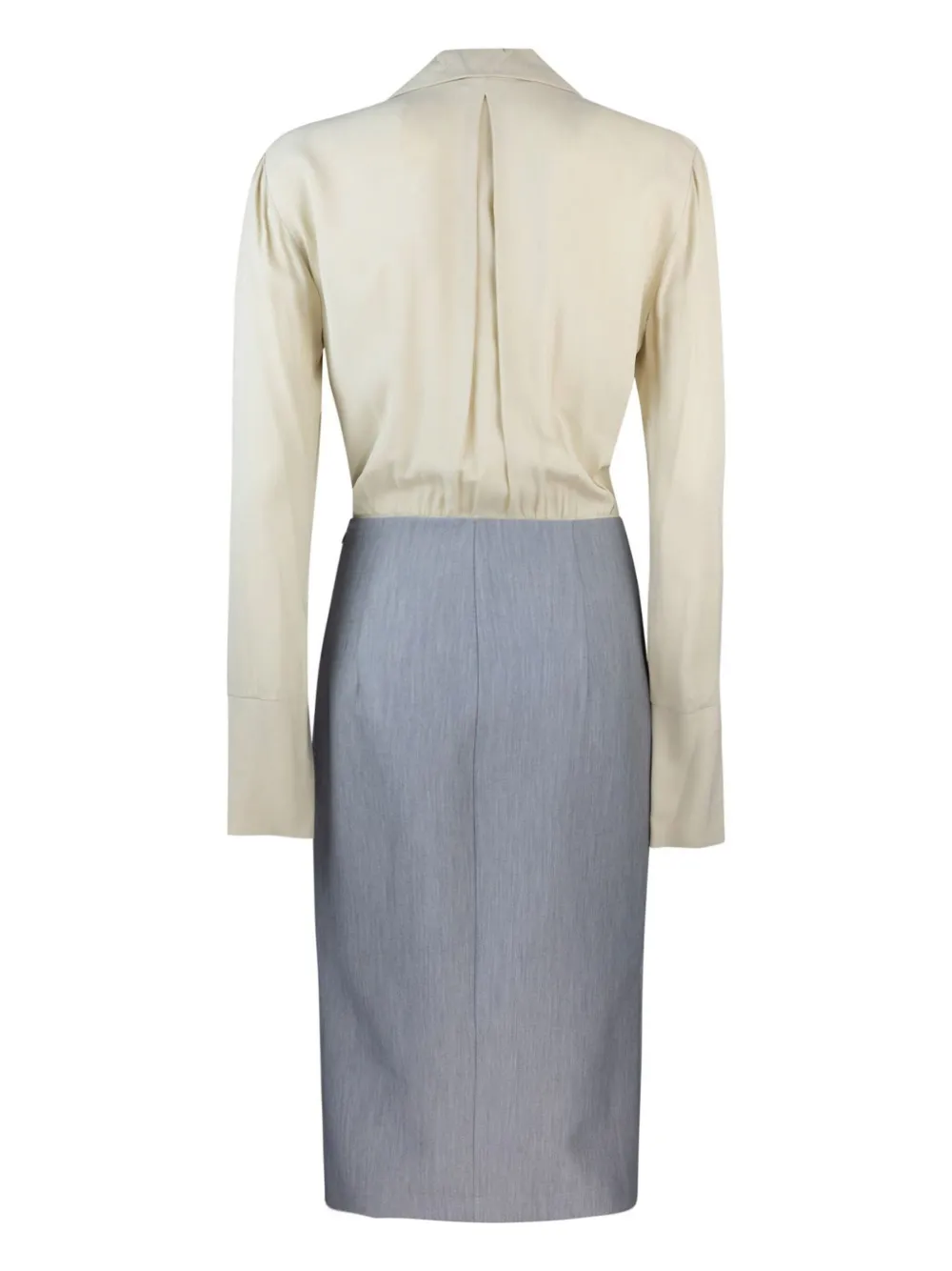 Patrizia Pepe two-tone dress - Grijs