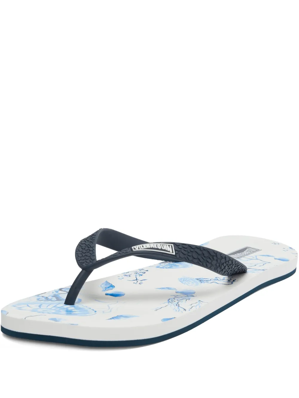 Vilebrequin beach-print flip flops | White | Image 1