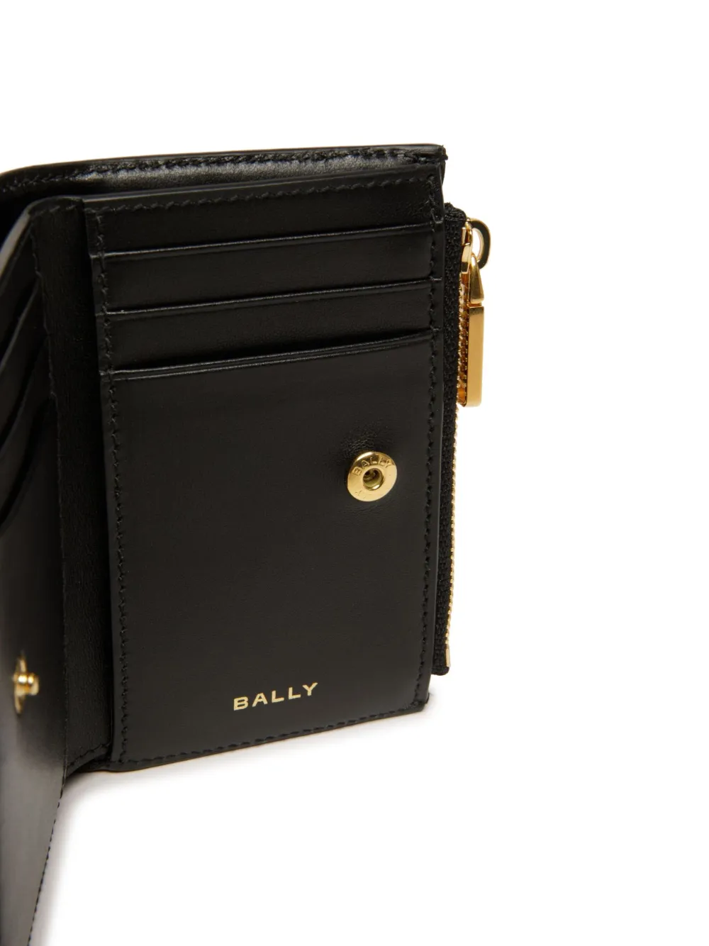 Bally Code Wallet In Black