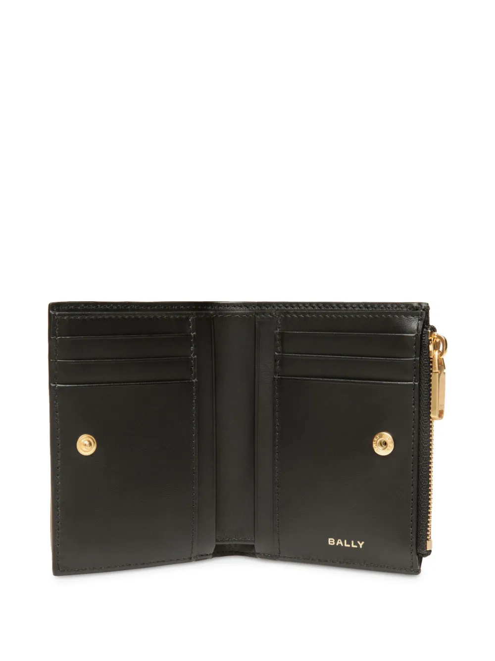 Bally Code Wallet In Black