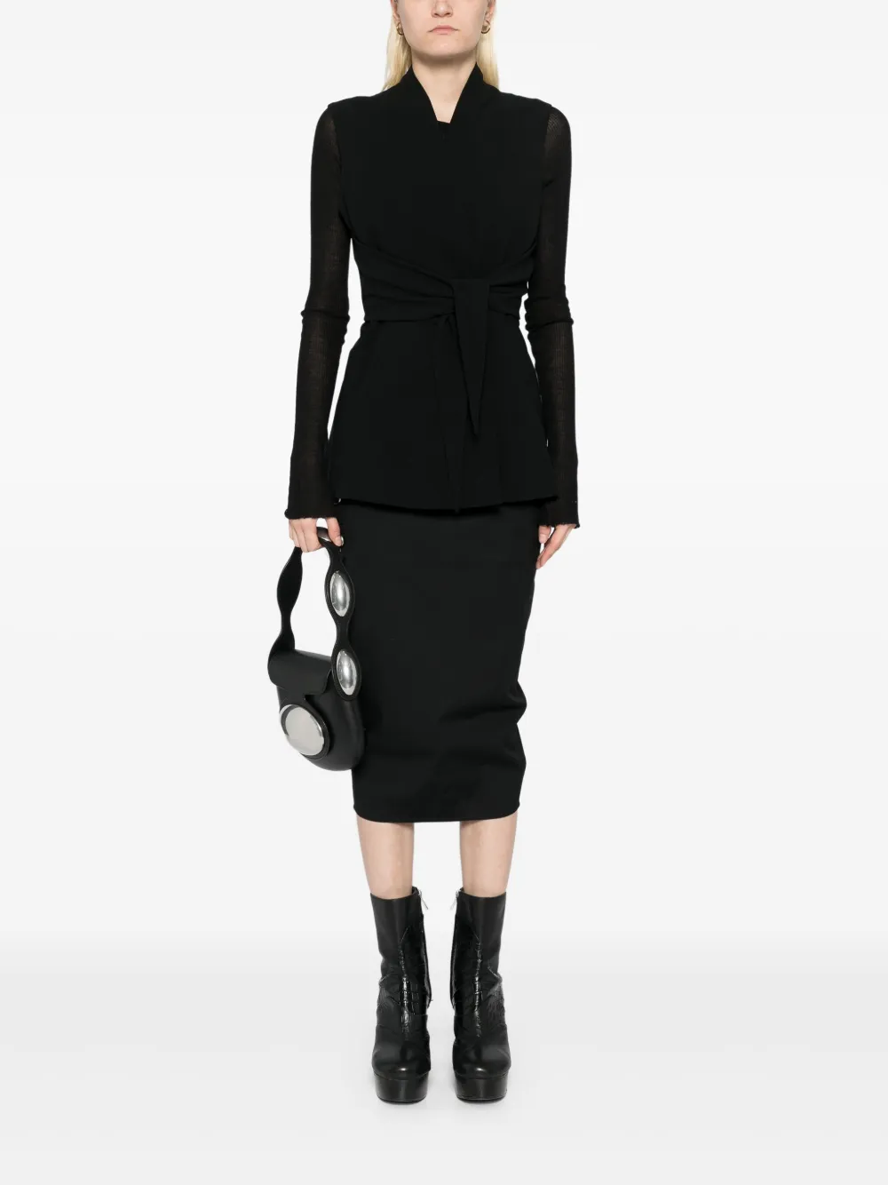 Rick Owens Strutter gilet - Zwart