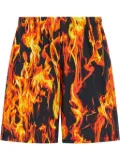 VETEMENTS Fire bermuda shorts - Black