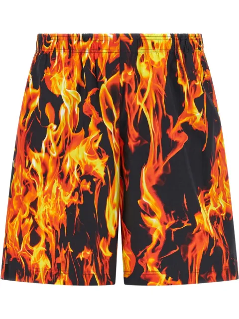 VETEMENTS Fire bermuda shorts