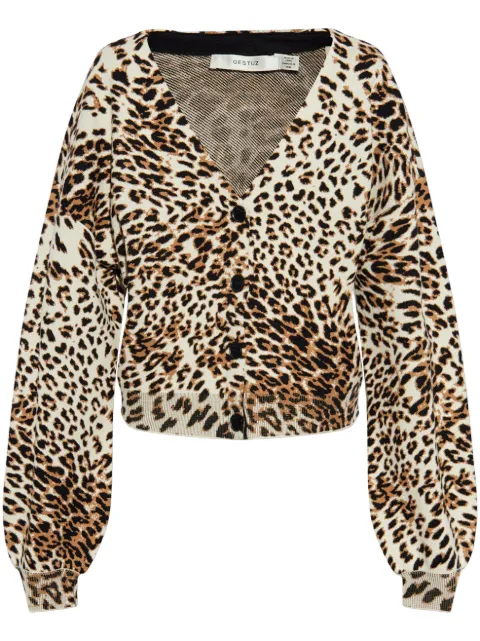 Gestuz leopard print cardigan 