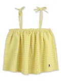 Bobo Choses check pattern top - Yellow
