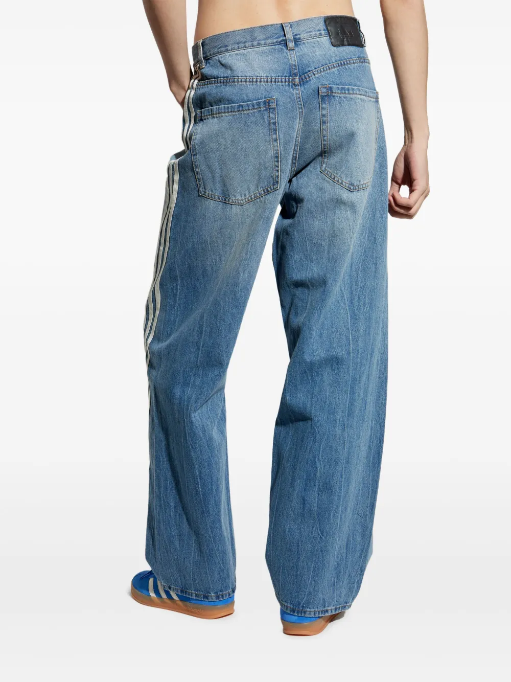 adidas Jeans met wijde pijpen Blauw