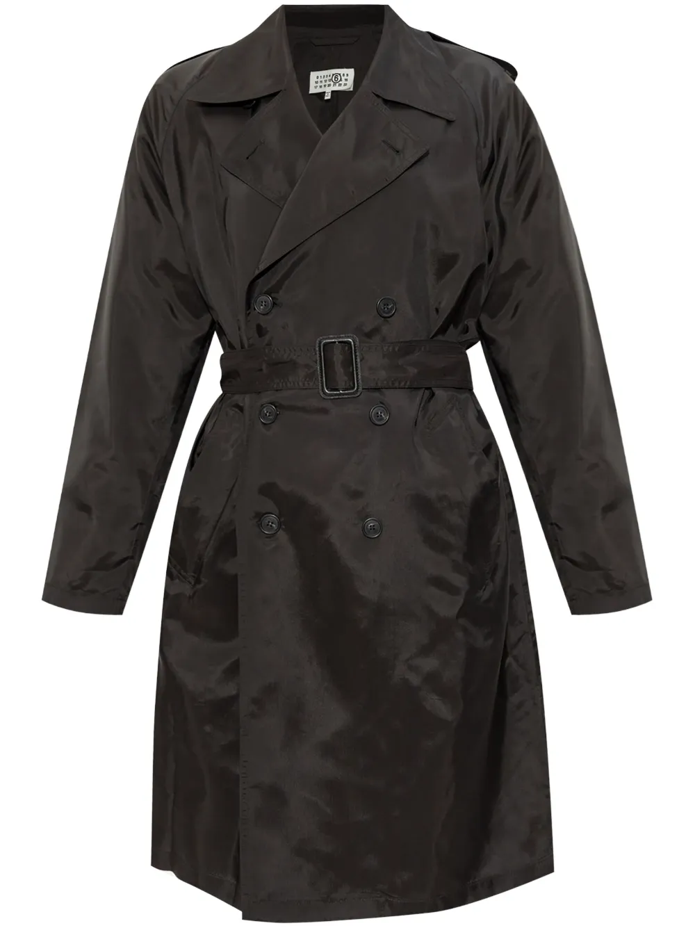 MM6 Maison Margiela Trenchcoat met ceintuur Zwart