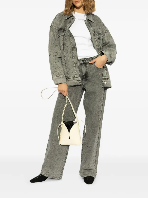 Gestuz stretch-cotton Denim Jacket Grey FARFETCH IN