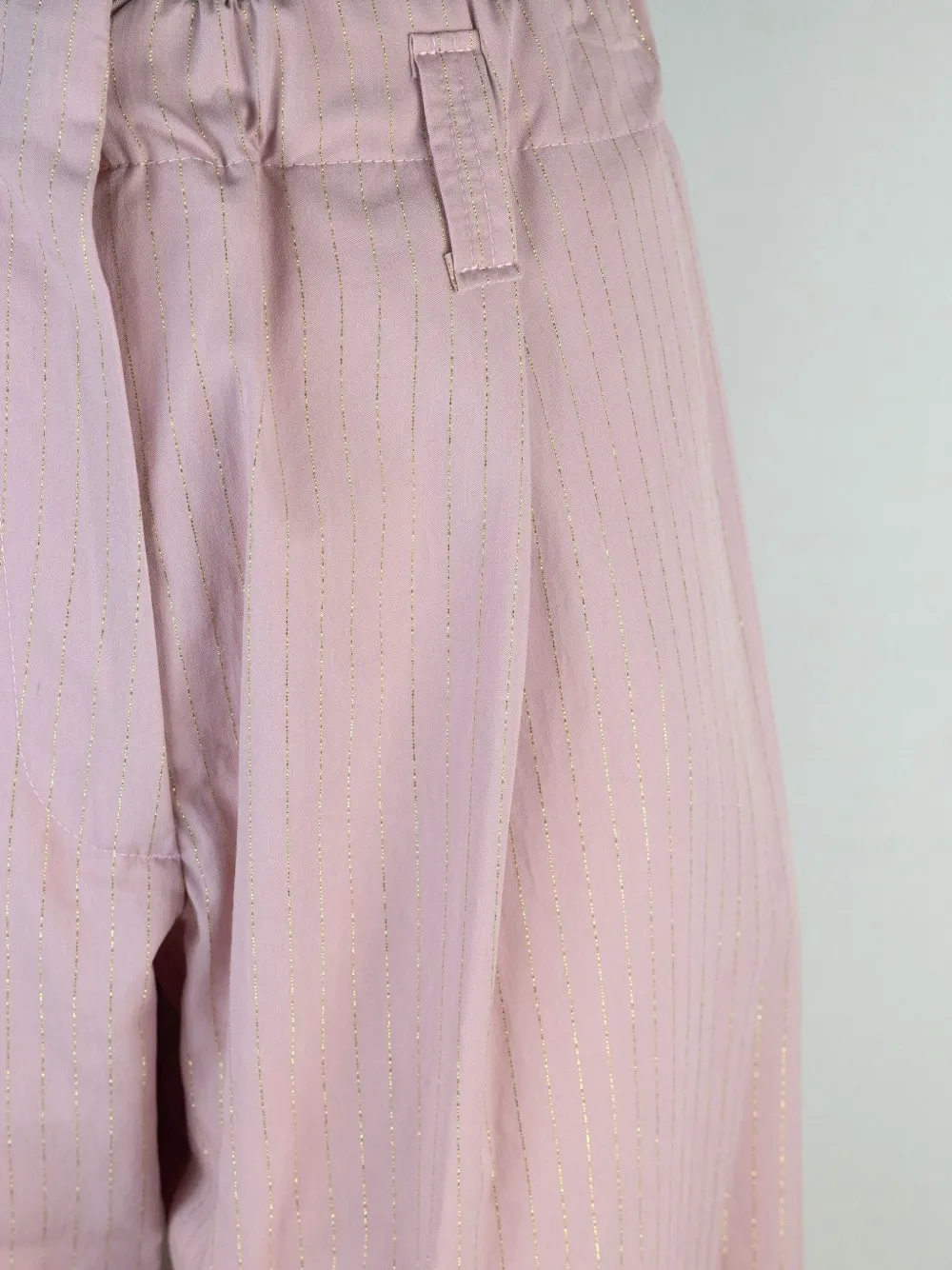 A Paper Kid Broek met toelopende pijpen Roze