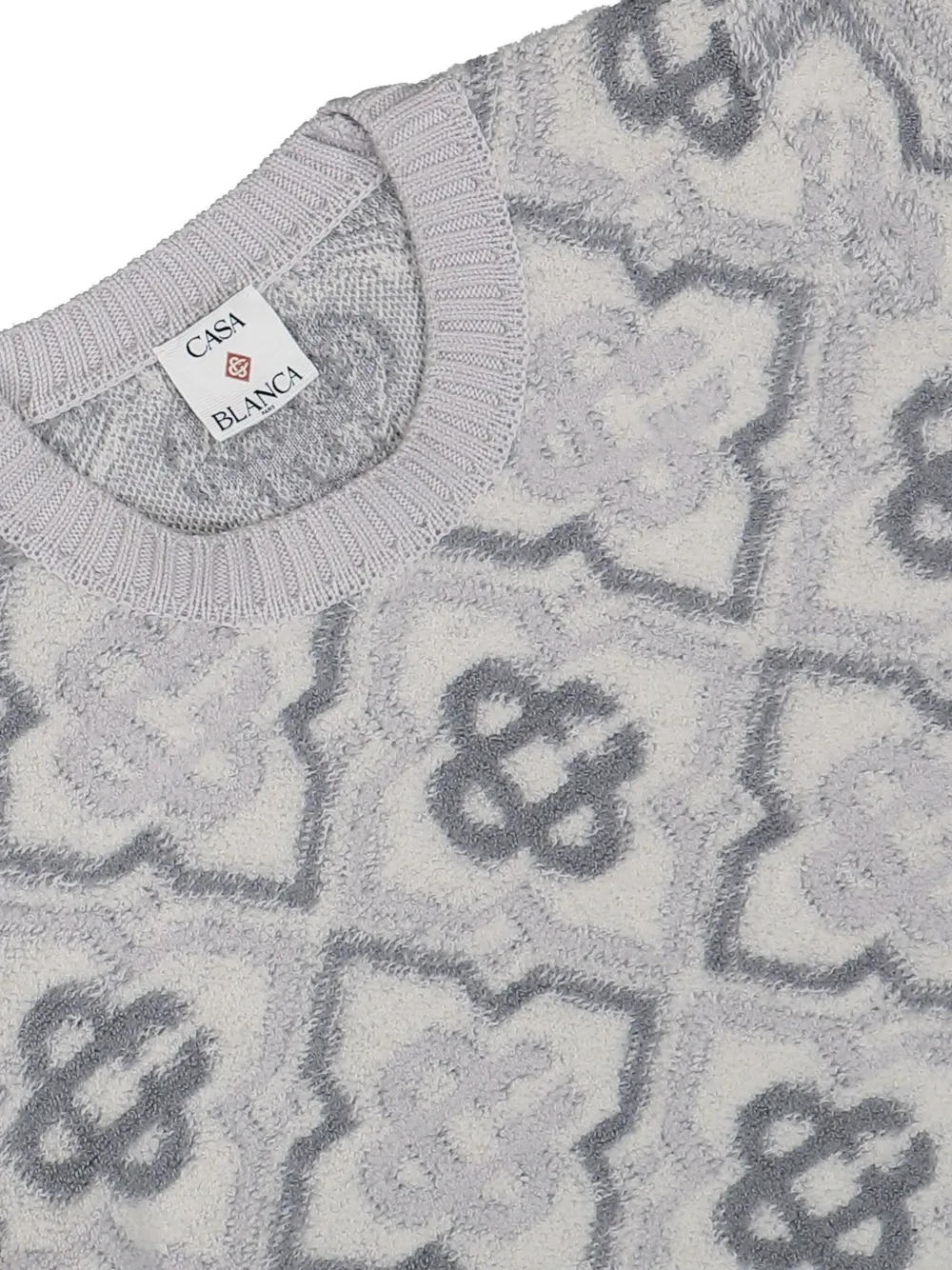 Casablanca Trui met monogram-print Grijs