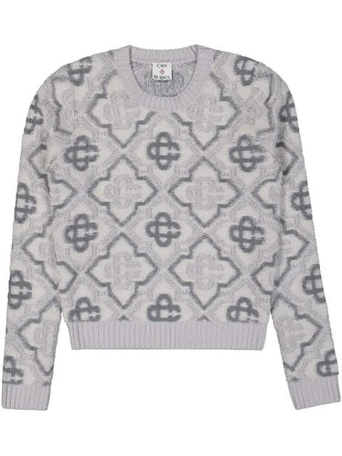 Casablanca monogram-pattern jumper 