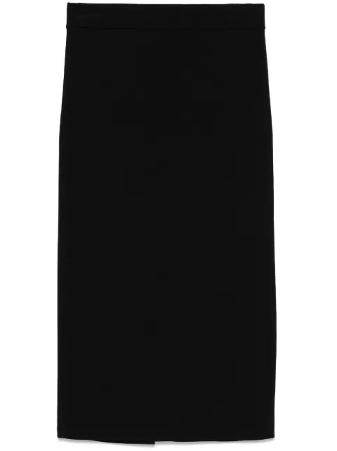 Max Mara falda midi tejida de canalé