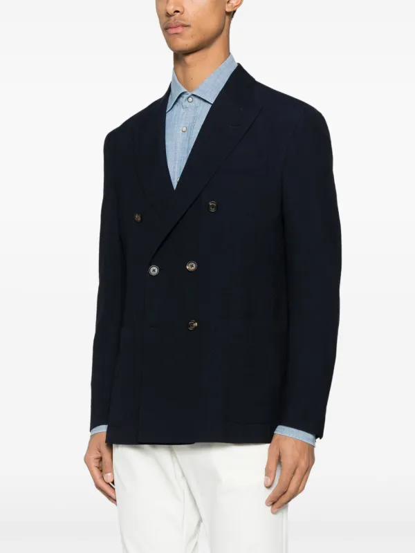 イレブンティ ダブルジャケット Eleventy ダブルジャケット | ブルー | FARFETCH JP