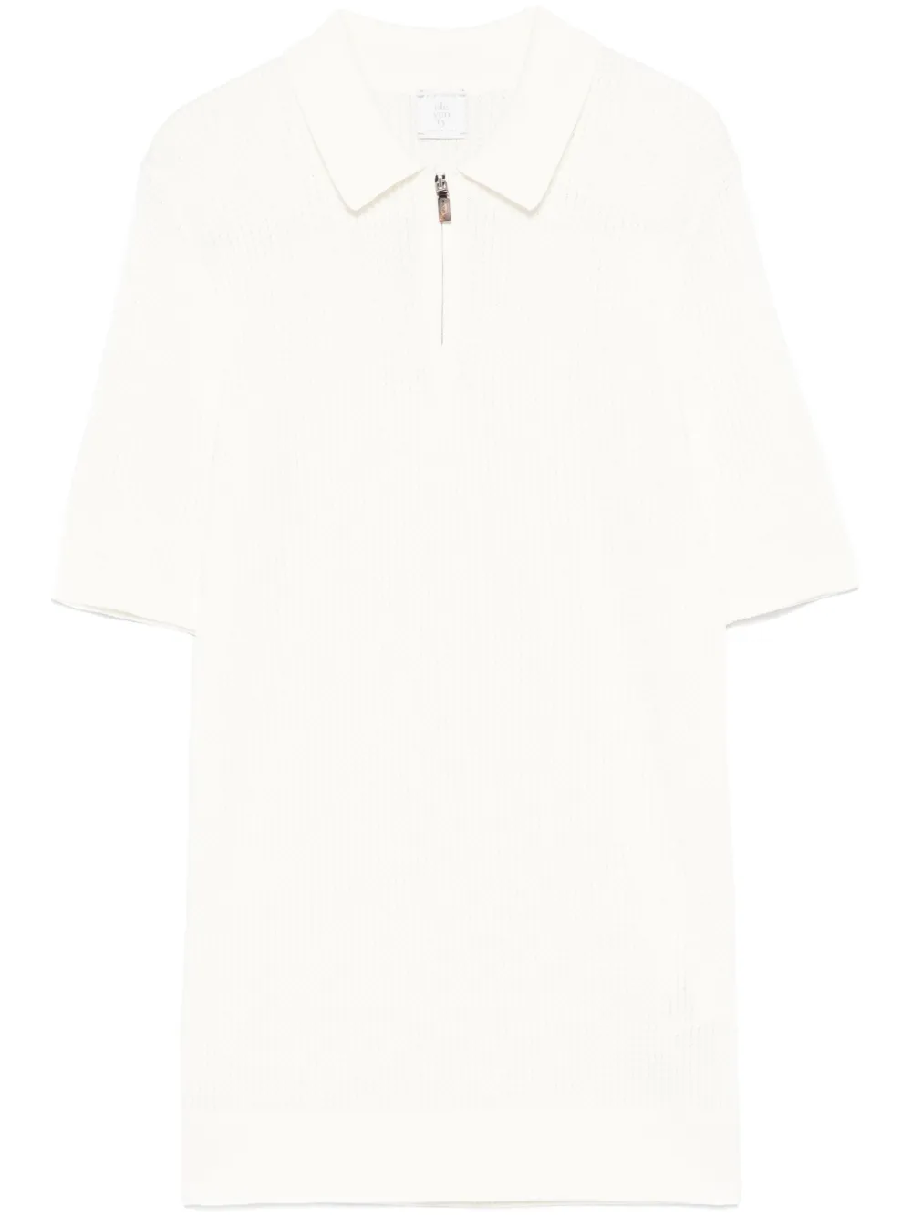 Eleventy playera tipo polo texturizada | blanco | Image 1