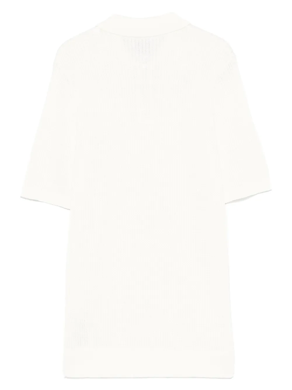 Eleventy textured polo shirt - Wit