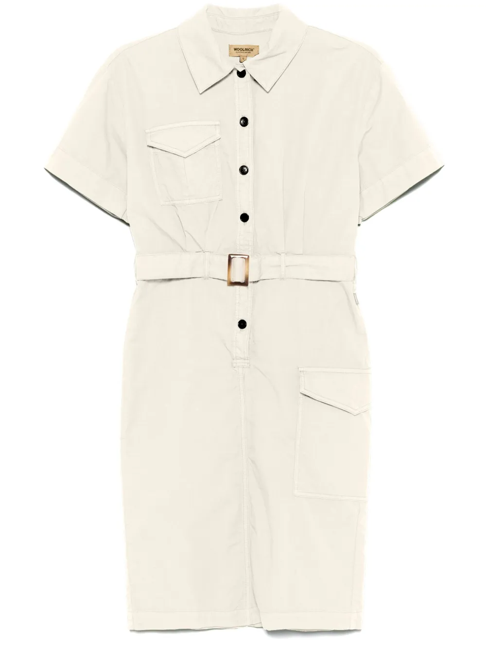 belted shirt dress