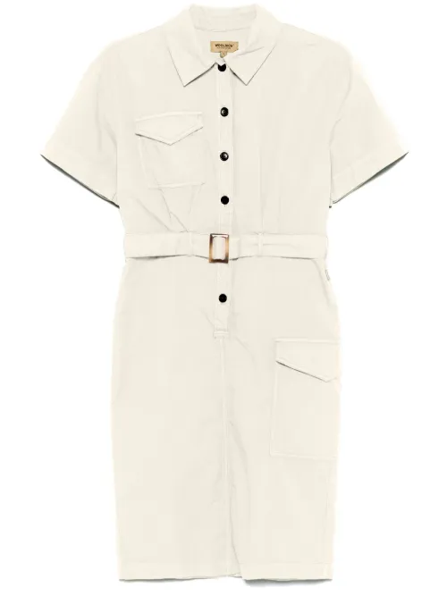 Robe-chemise à taille ceinturée - Woolrich - Modalova