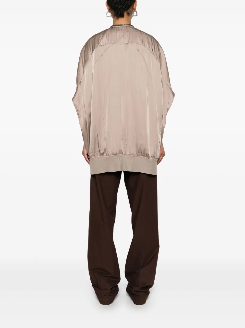 Rick Owens Bodywarmer met gerafelde rand Bruin